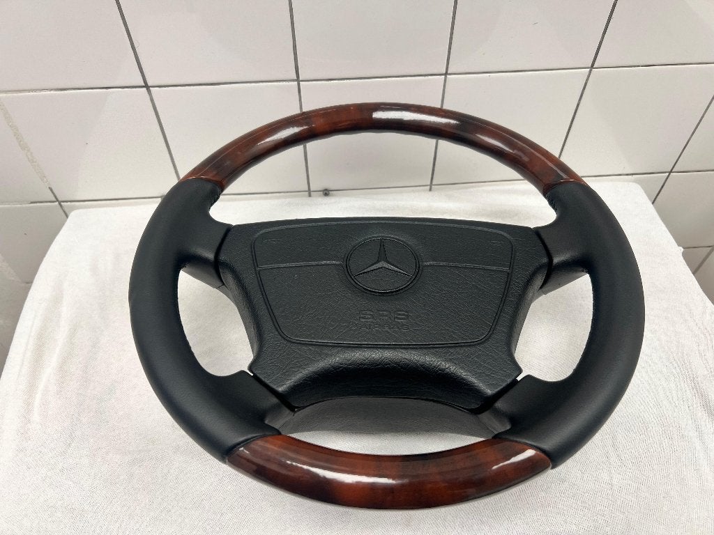 Mercedes Houten Stuur \w201 /w124 /w202 /w140 /w210, Ophalen of Verzenden, Gebruikt, Mercedes-Benz