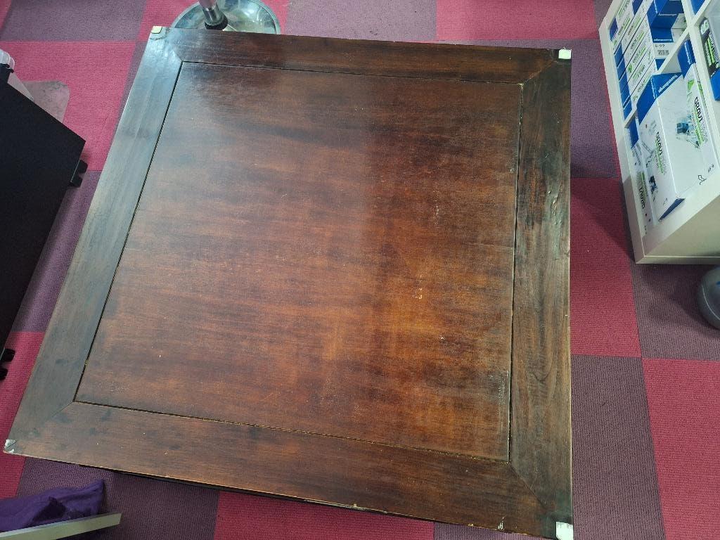 Opium salontafel 100x100 koloniaal, Huis en Inrichting, Tafels | Salontafels, Ophalen, Gebruikt, 50 tot 100 cm, Vierkant