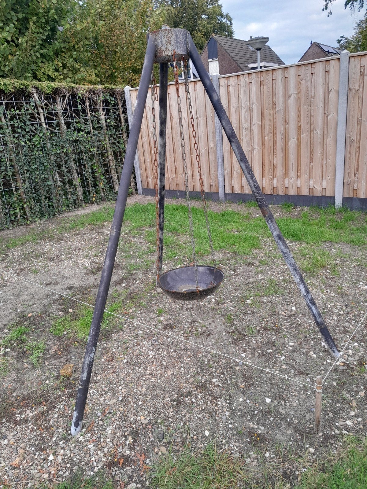 3 poot met hangschaal, Ophalen of Verzenden