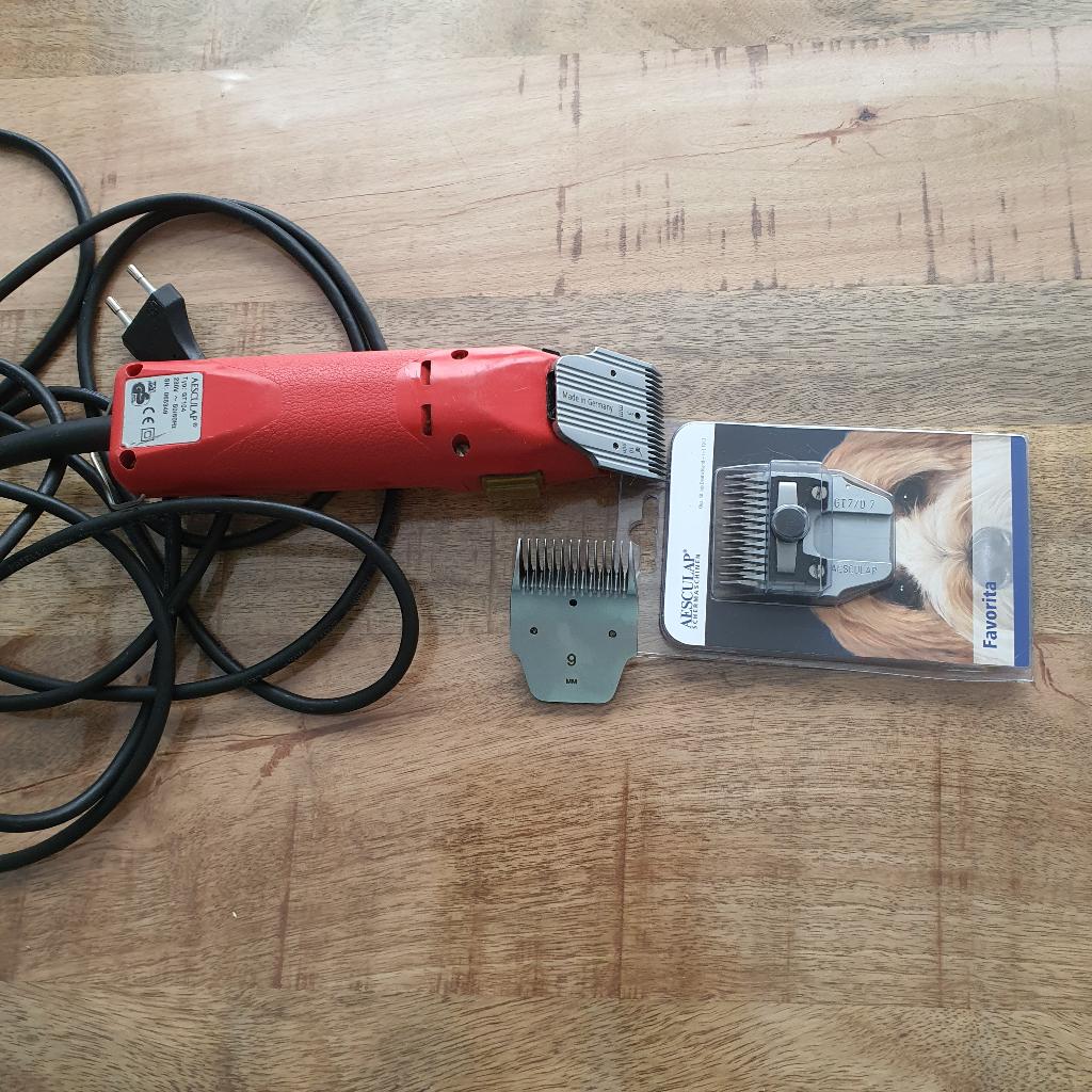 Aesculap tondeuse incl. 3 scheerkoppen, Dieren en Toebehoren, Honden-accessoires, Ophalen, Zo goed als nieuw