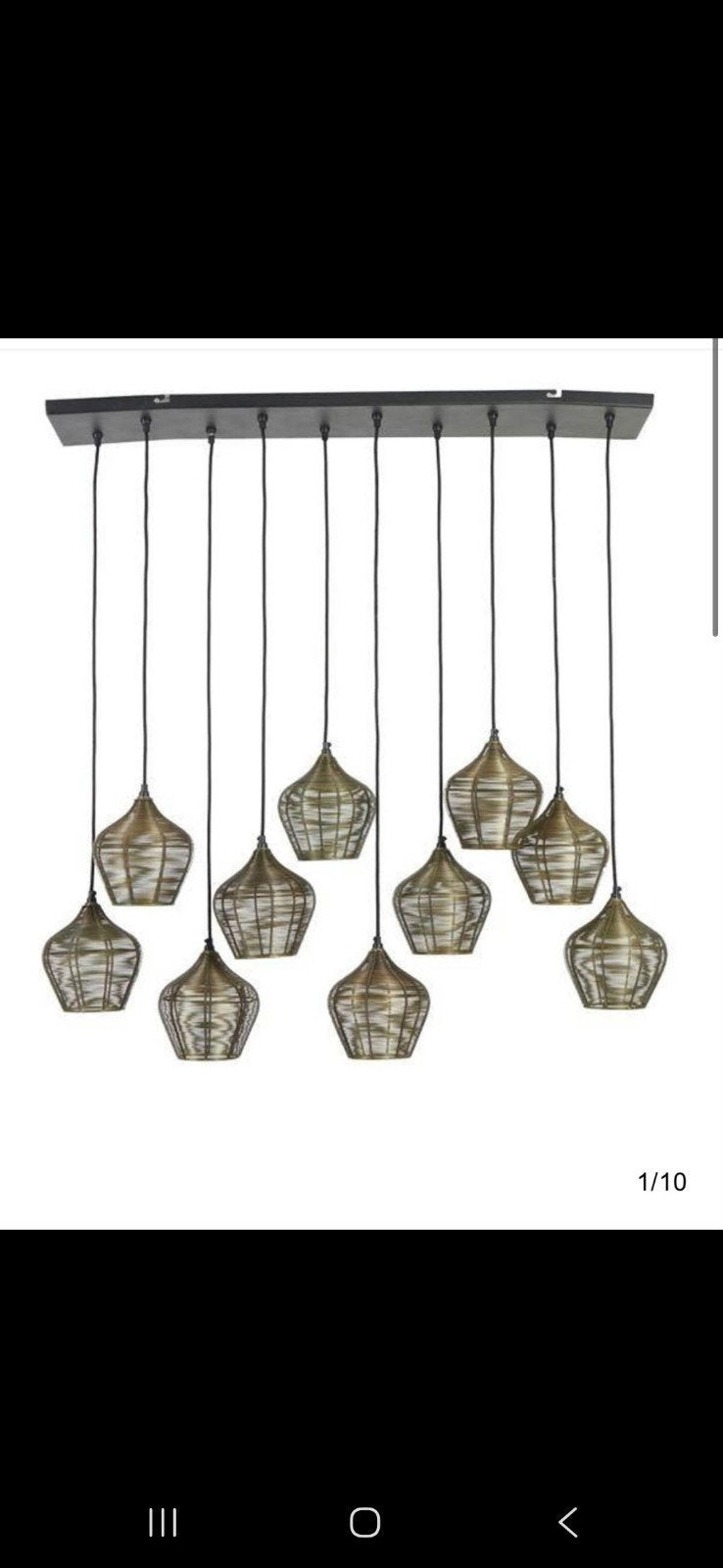 Light & Living Hanglamp Alvaro Brons. met 2 windlichten!, Ophalen, Modern, industrieel, elegant, E27 (groot), Zo goed als nieuw