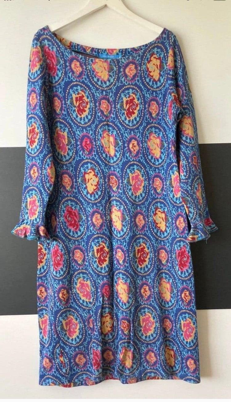 Dames Jurk LIEN & GIEL (XL), Ophalen of Verzenden, Zo goed als nieuw, Maat 46/48 (XL) of groter, Onder de knie