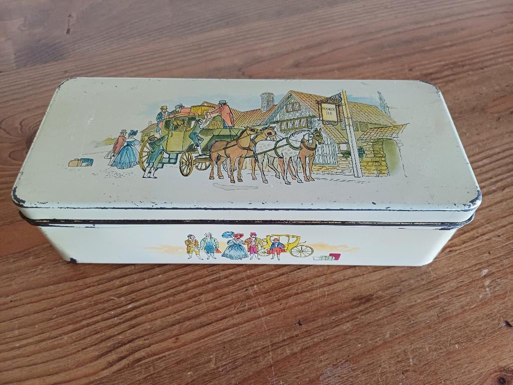 Vintage Pickwick theeblik., Ophalen of Verzenden, Gebruikt, Thee, Pickwick