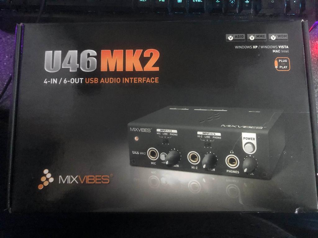 Mixvibes U46MK2 - USB Audio interface, Ophalen, Zo goed als nieuw, Minder dan 5 kanalen, Microfooningang
