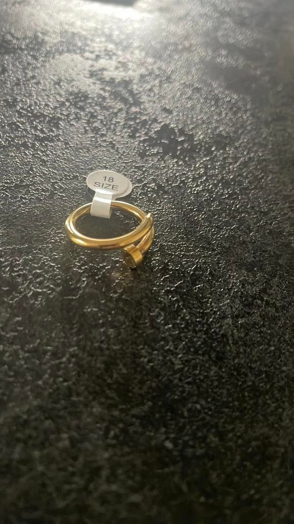 Spijker ring, Overige materialen, Nieuw, Ophalen of Verzenden, Dame