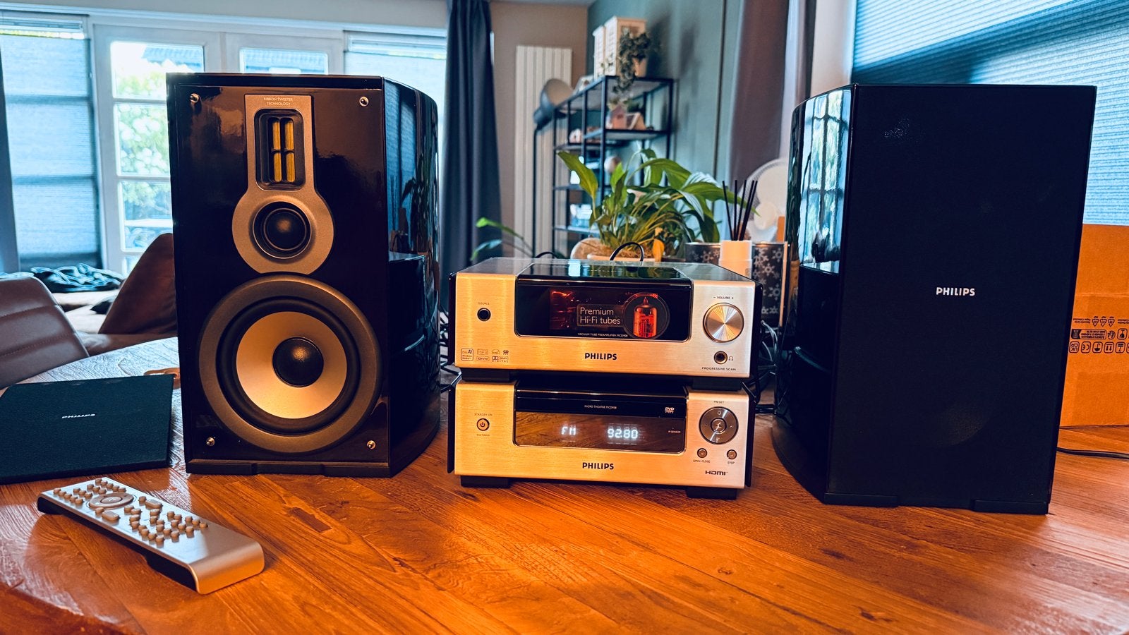 Philips MCD908 Microset met buizenversterker en speakers, Ophalen, Philips, Zo goed als nieuw, Microset