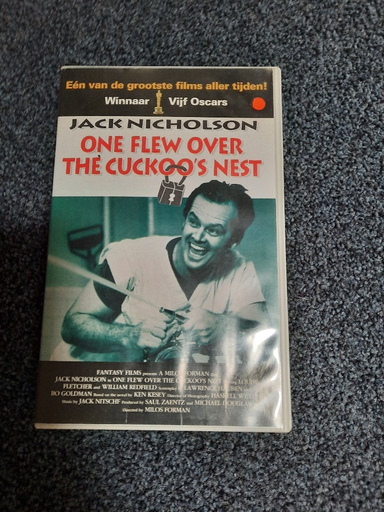 ONE FLEW OVER THE CUCKOO'S NEST! Top Klassieker Op VIDEO!, Verzenden, Overige genres, Zo goed als nieuw, Vanaf 12 jaar