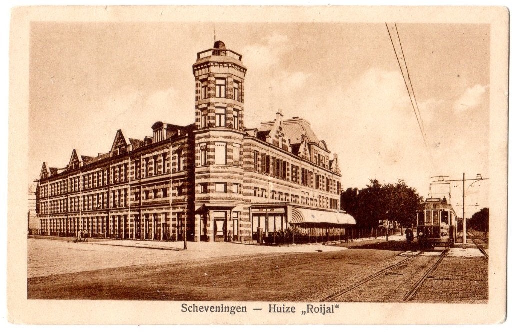 Scheveningen, Tram NZH, Badhuisweg, Ophalen of Verzenden, 1920 tot 1940, Gelopen, Zuid-Holland
