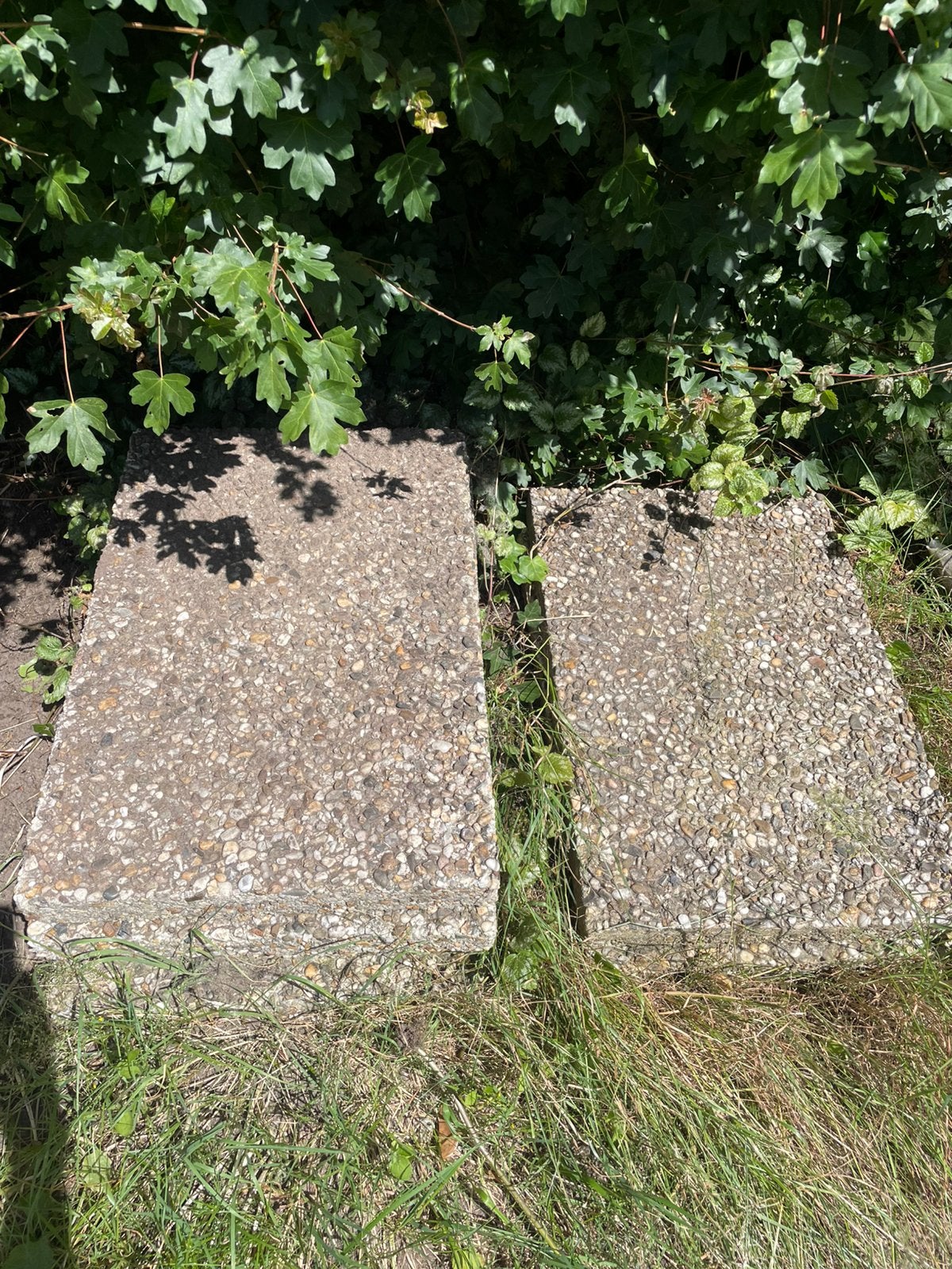 6 grindtegels 60x40 cm, Tuin en Terras, Tegels en Klinkers, Ophalen, Gebruikt, Beton, Terrastegels