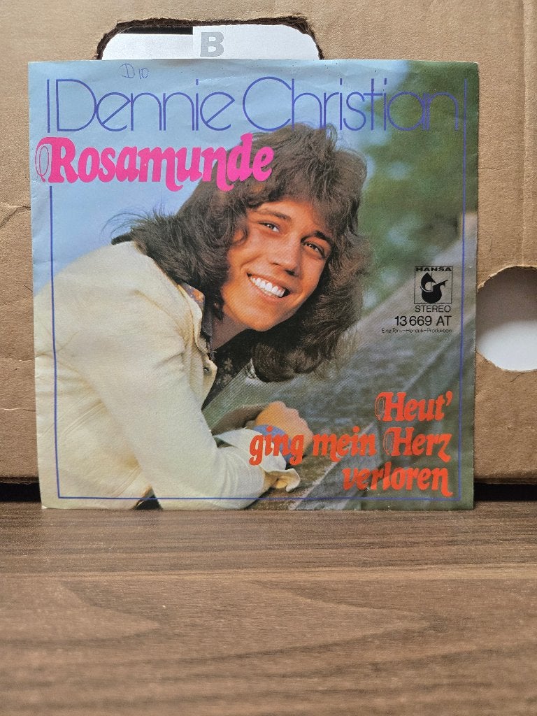 Dennie Christian - Rosamunde, Cd's en Dvd's, Vinyl Singles, 7 inch, Ophalen of Verzenden, Zo goed als nieuw, Fotohoes