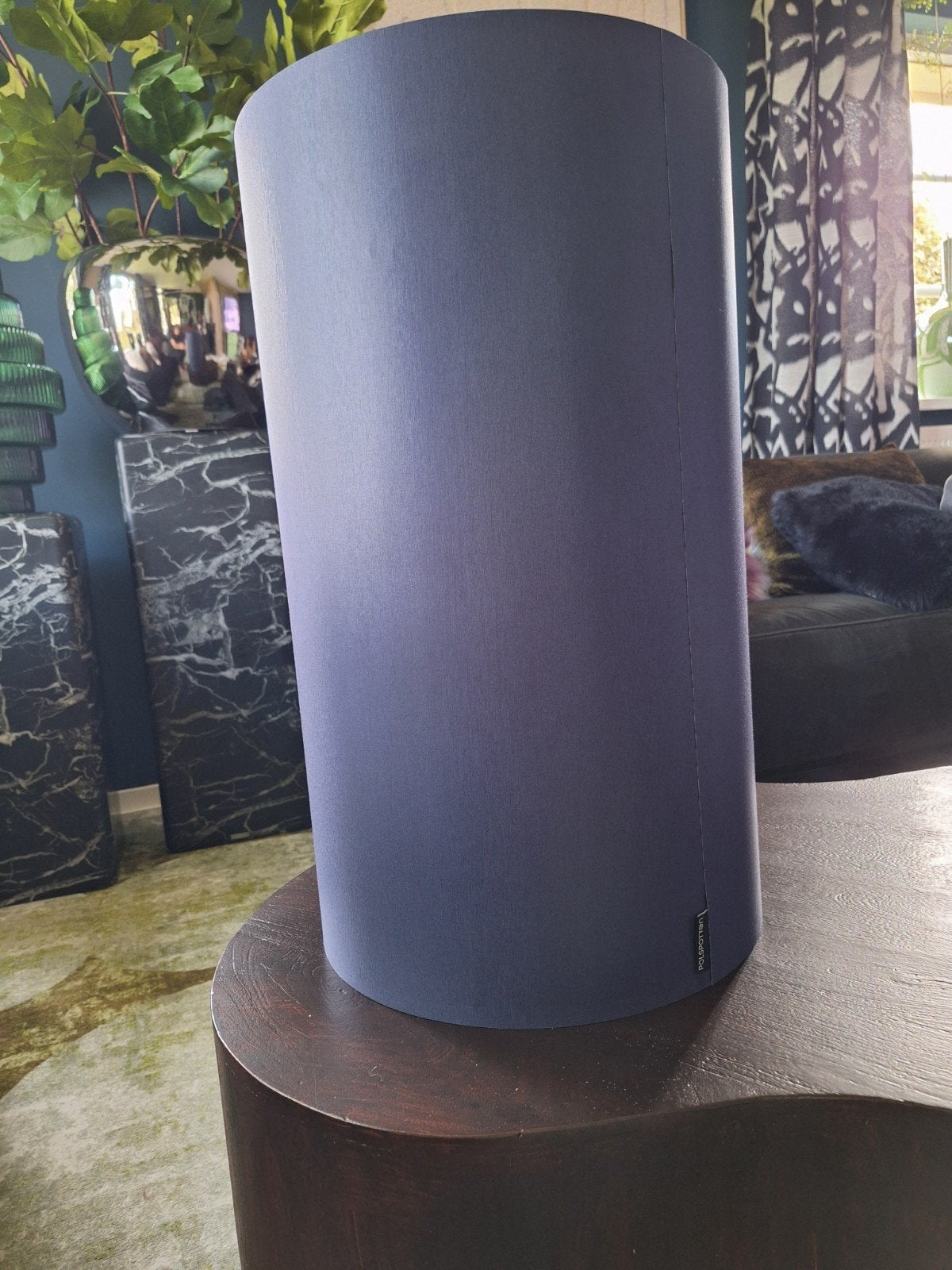Pols Potten Zijden Lampenkap - Intens Warm Blauw 60 cm, Huis en Inrichting, Rond, Ophalen of Verzenden, Zo goed als nieuw, Textiel