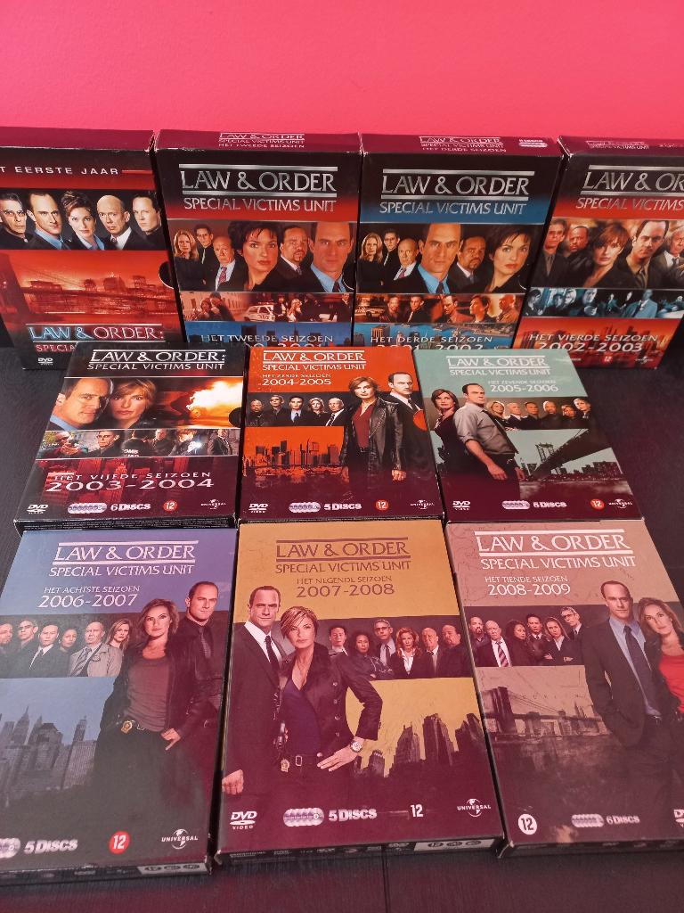 law & order s.v.u. tv serie op dvd seizoen 1 tot en met 10, Cd's en Dvd's, Dvd's | Tv en Series, Alle leeftijden, Boxset, Ophalen of Verzenden