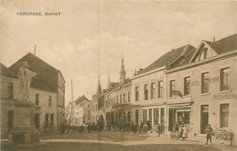 380-421-005 Kerkrade Markt, Verzamelen, Ansichtkaarten | Nederland, Verzenden, Voor 1920, Limburg