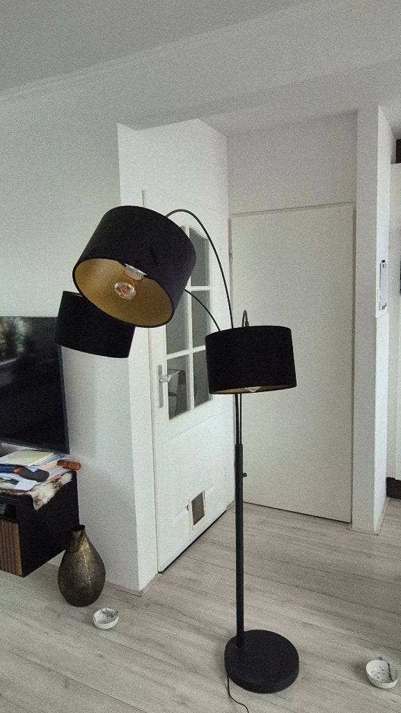 Booglamp met 3 bogen., Huis en Inrichting, Lampen | Vloerlampen, Ophalen, Gebruikt, Landelijk, industrieel, E27 (groot)