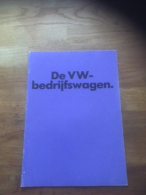 Volkswagen Bedrijfswagen Brochure-Vintage VW Bus 08/1972  NL, Volkswagen AG, Ophalen of Verzenden, Zo goed als nieuw, Volkswagen