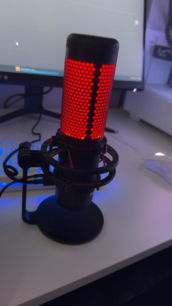 HyperX QuadCast S Gaming Microfoon RGB, Ophalen of Verzenden, Zo goed als nieuw, Overige typen