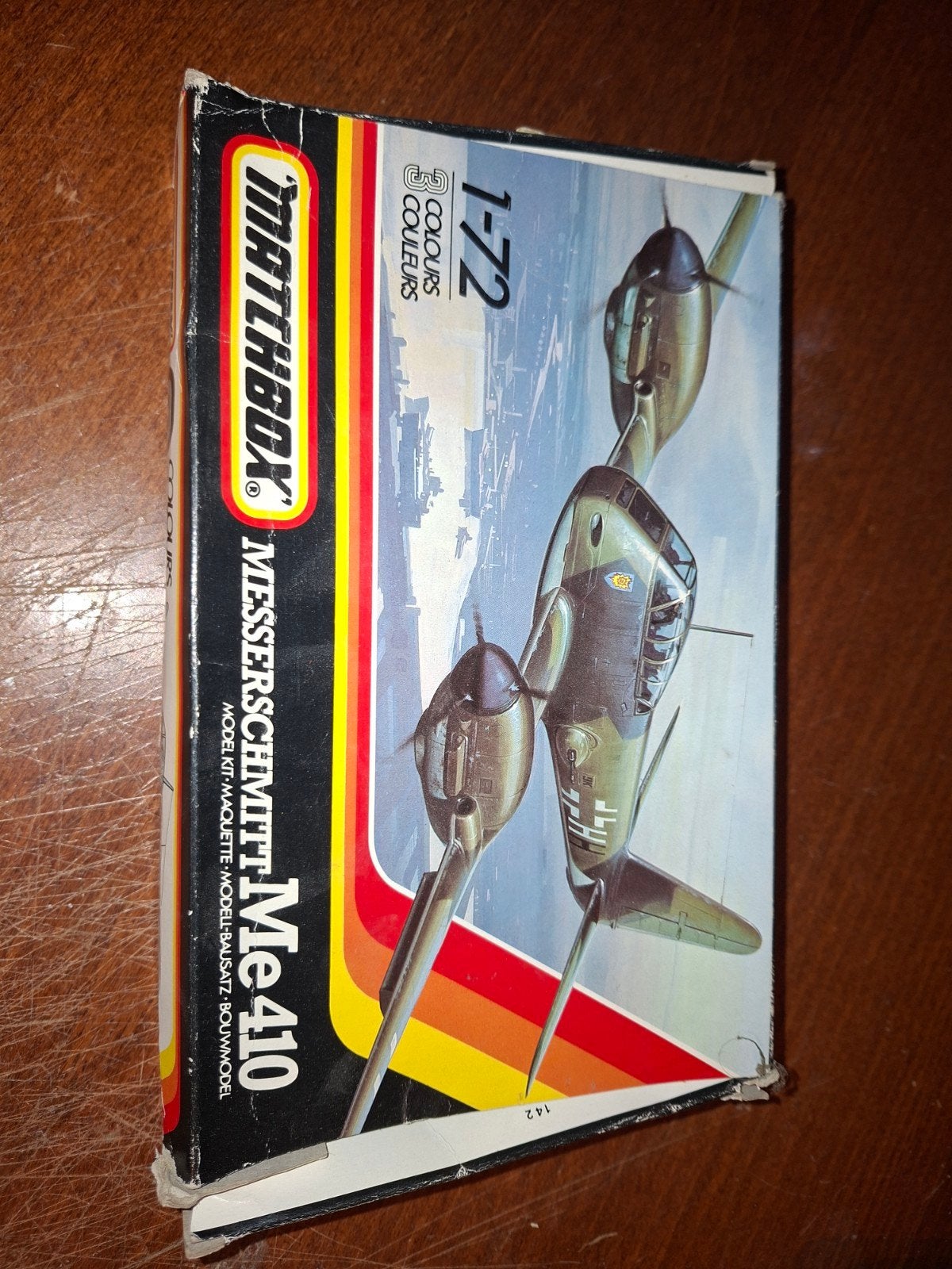 Matchbox Messerschmitt Me-410 1/72 compleet, Overige merken, 1:72 tot 1:144, Verzenden, Zo goed als nieuw