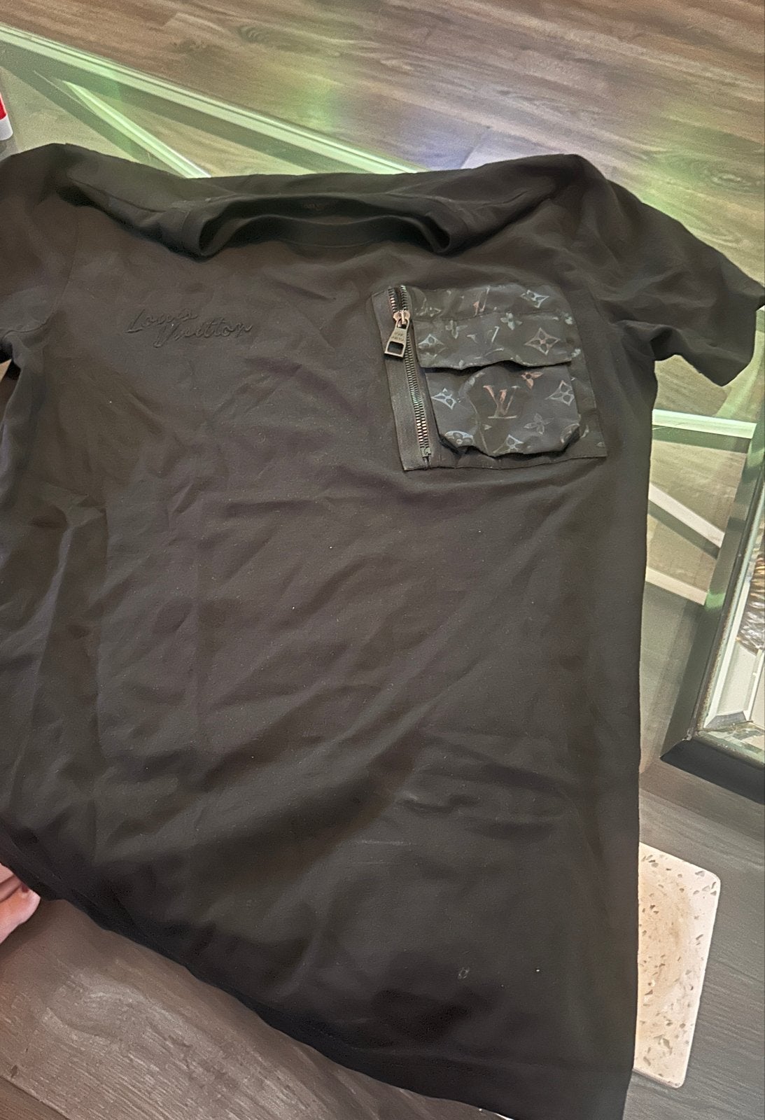 Louis Vuitton T-shirt met zakje S, Ophalen of Verzenden, Nieuw, Overige maten, Zwart