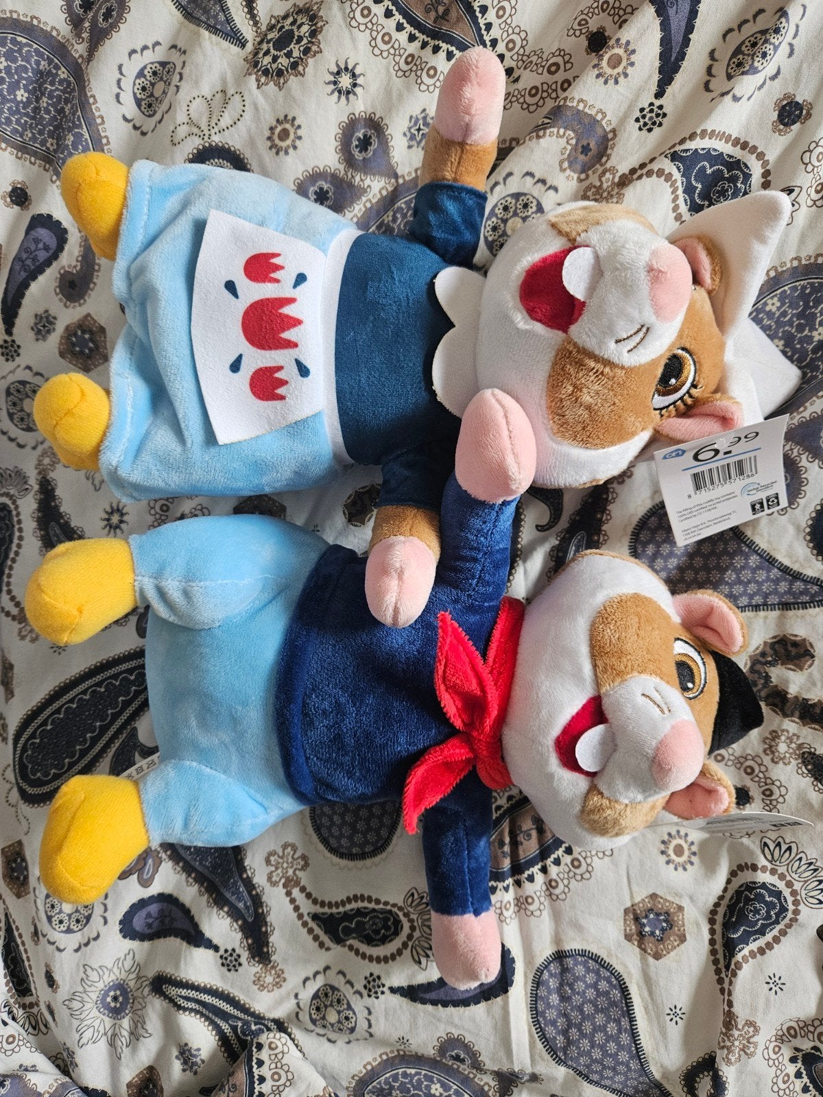 Twee AH Hamster Knuffels - Nieuw met kaartjes, Overige merken, Overige karakters, Hamster, Nieuw