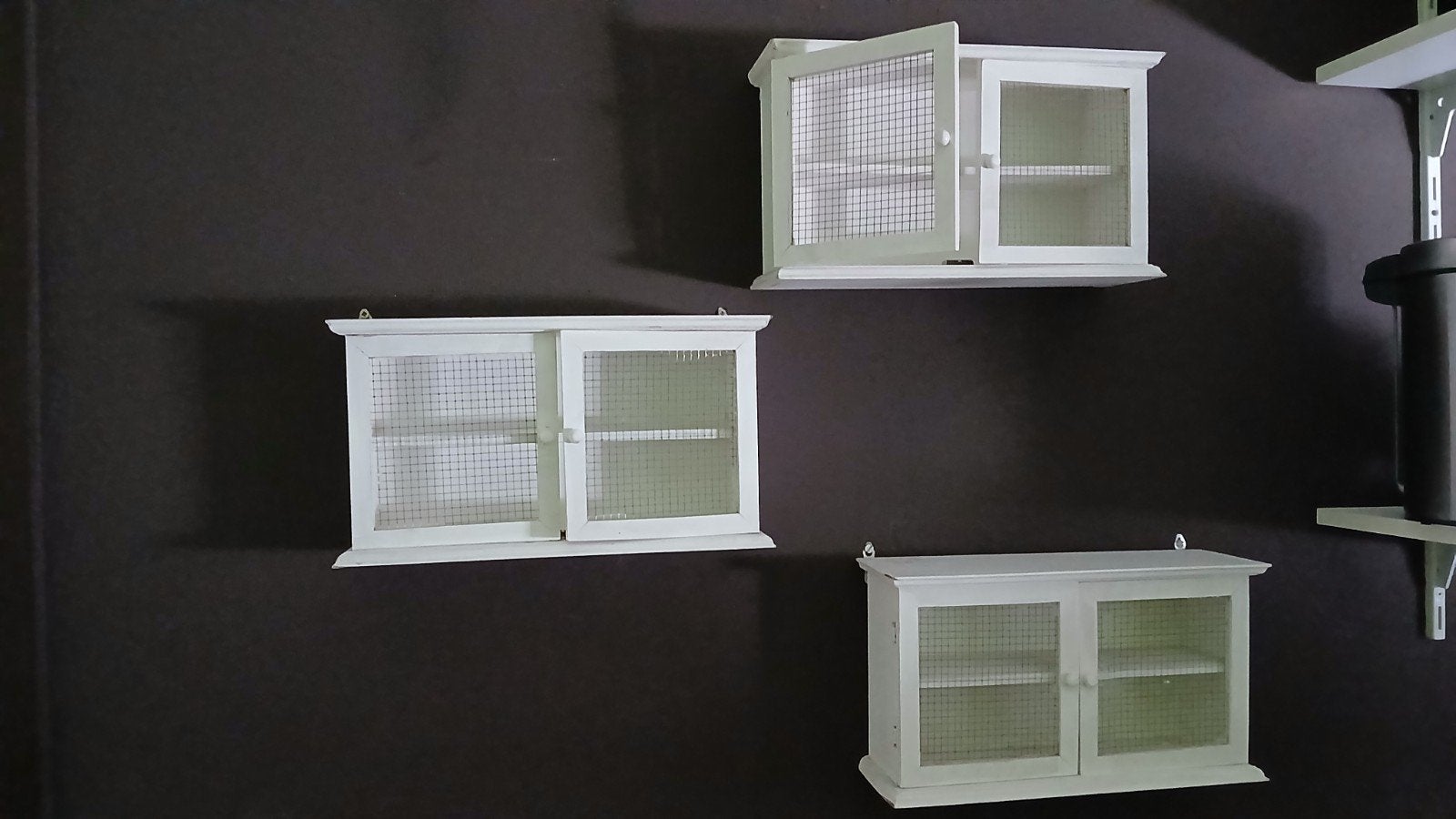 Decoratieve hangkastjes met gaasdeurtjes, Ophalen of Verzenden, Gebruikt