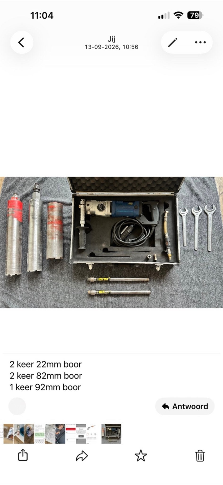 Carat A-181 Boormachine met borenset