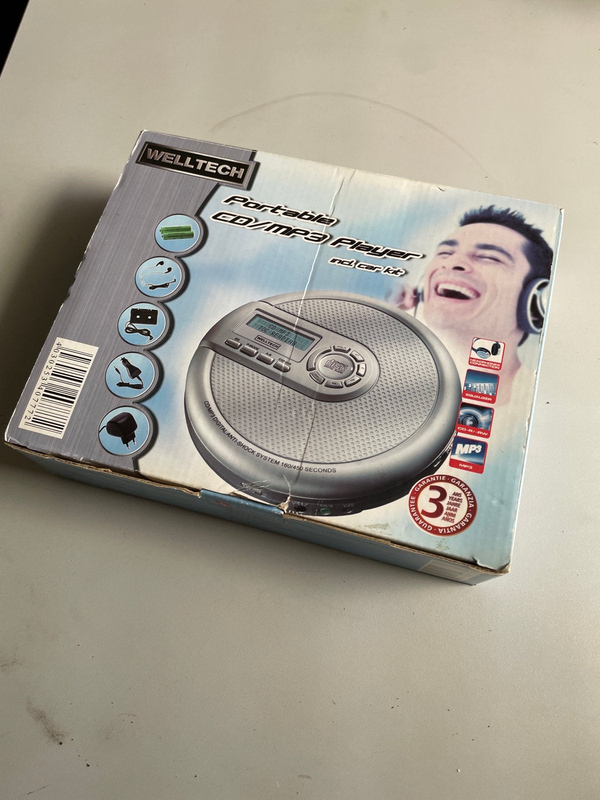 Portable retro CD MP3 speler in originele verpakking, Ophalen, Zo goed als nieuw, Overige merken, Draagbaar