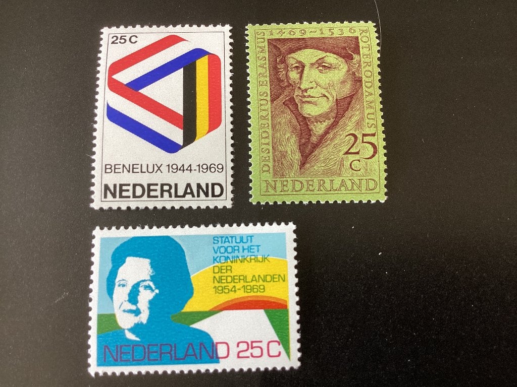 1969, 3 zegels 930, 931, 938, Verzenden, Na 1940, Postfris