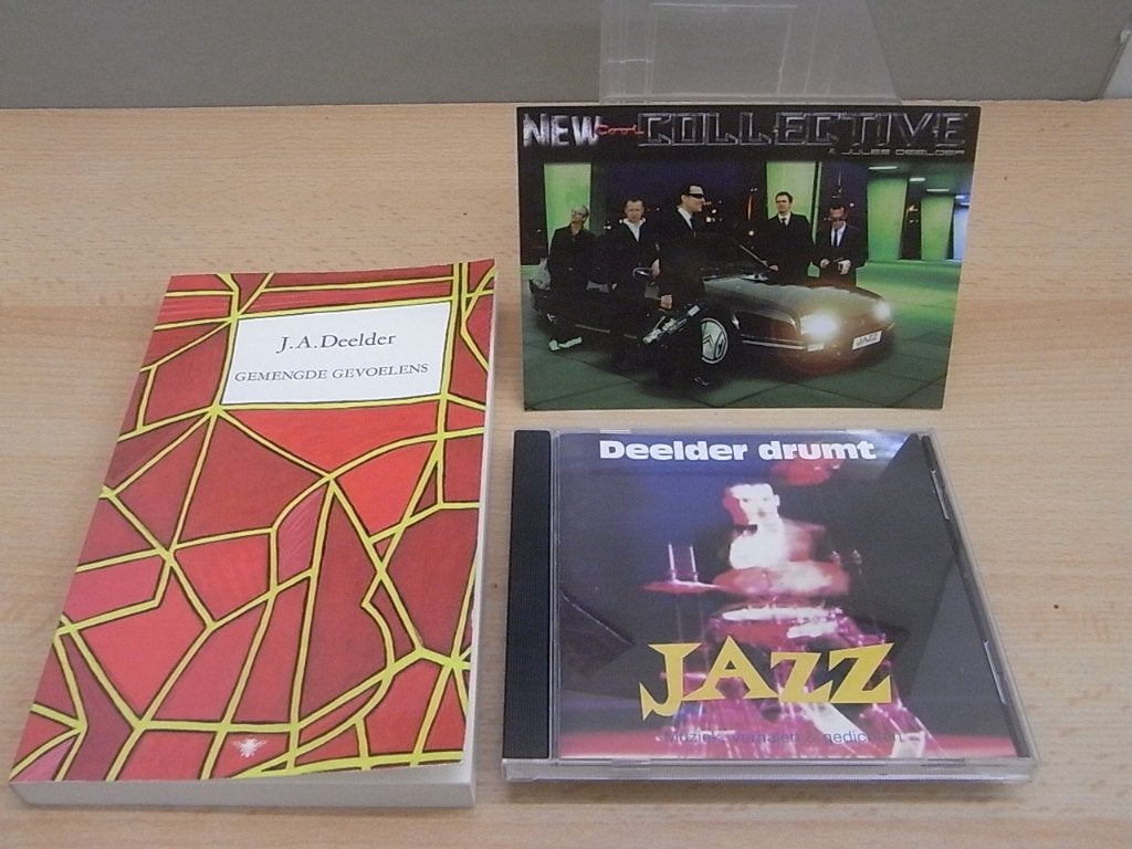 AK + Cd Jazz + boek gesigneerd Jules Deelder, Ophalen of Verzenden, Zo goed als nieuw, Boek, Tijdschrift of Artikel, Gesigneerd