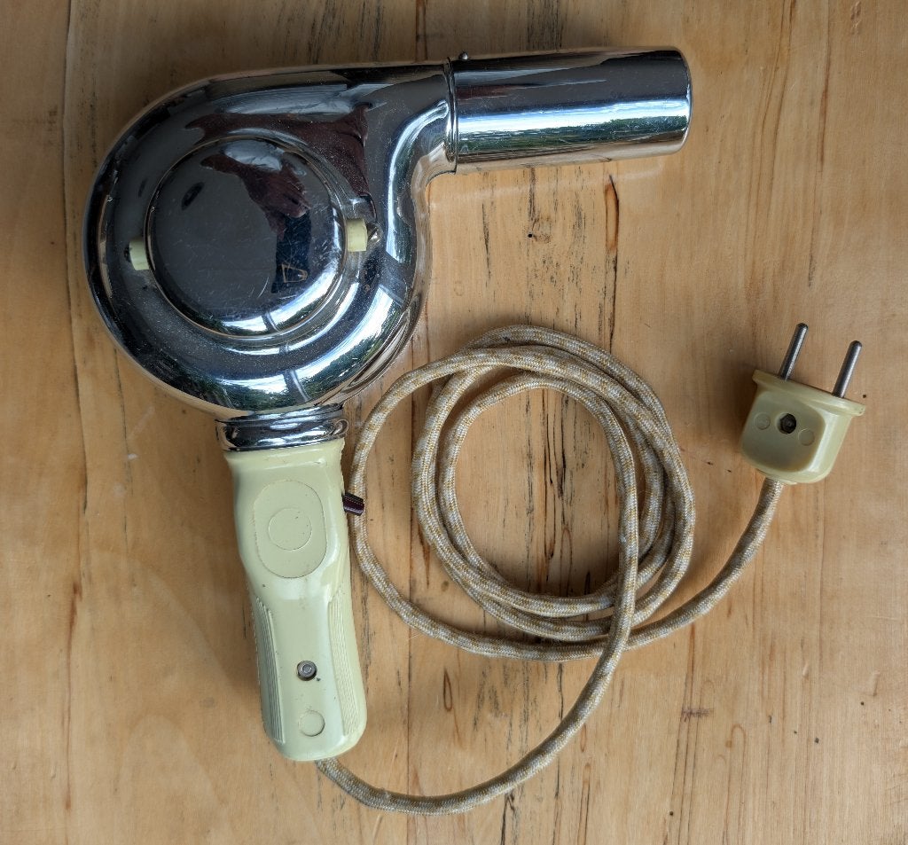 Föhn vintage, Ophalen of Verzenden, Zo goed als nieuw, Föhn of Haardroger