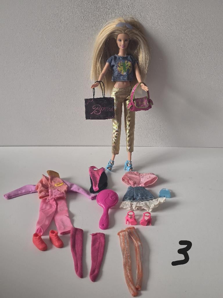 Barbie Mattel 1999 met accessoires, Ophalen of Verzenden, Zo goed als nieuw, Barbie