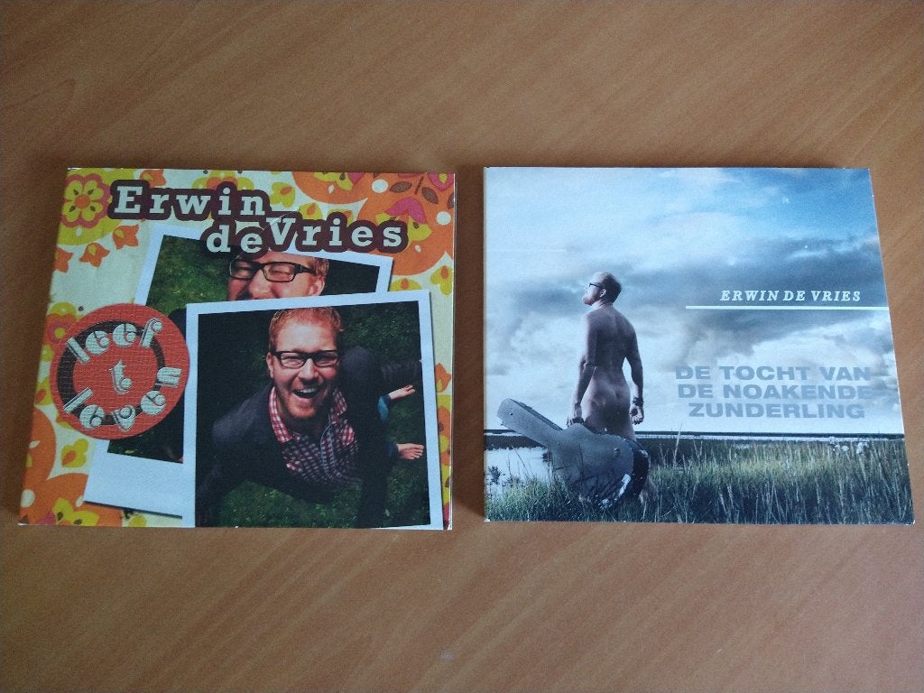 2 gesigneerde CD's van Erwin de Vries, Ophalen of Verzenden, Zo goed als nieuw, Gesigneerd
