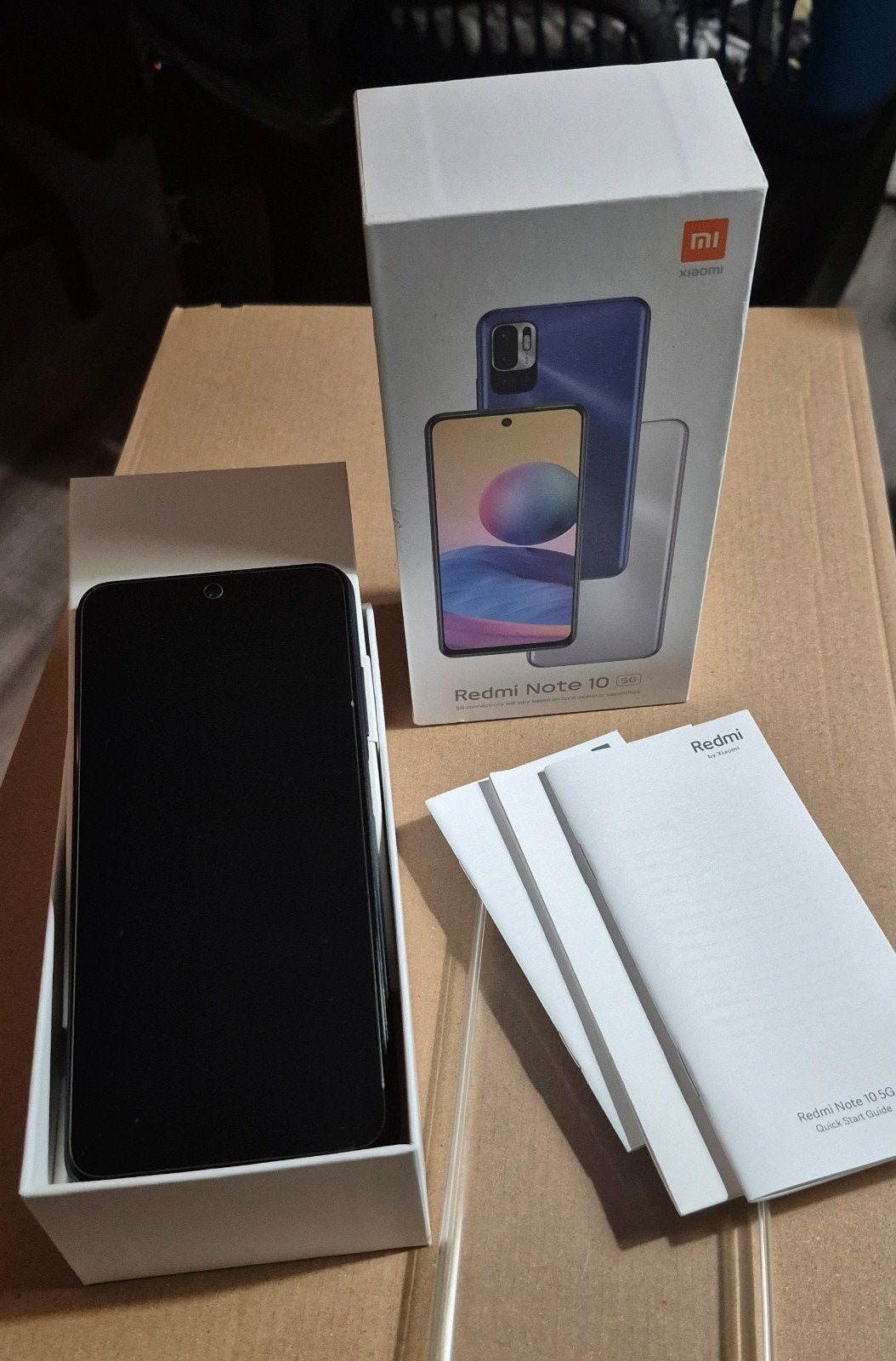 XIAOMI REDMI NOTE 10 5G ONYX GRIJS 128GB I 4GB, Telecommunicatie, Ophalen