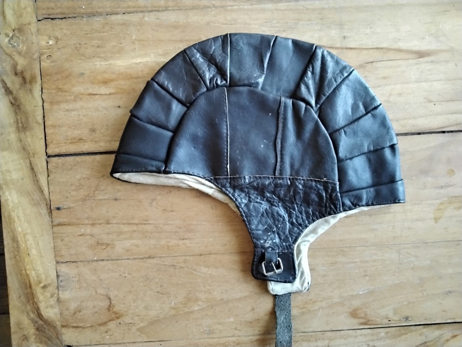 leren kapje  solex auto vliegtuig ....?, Ophalen of Verzenden, Gebruikt