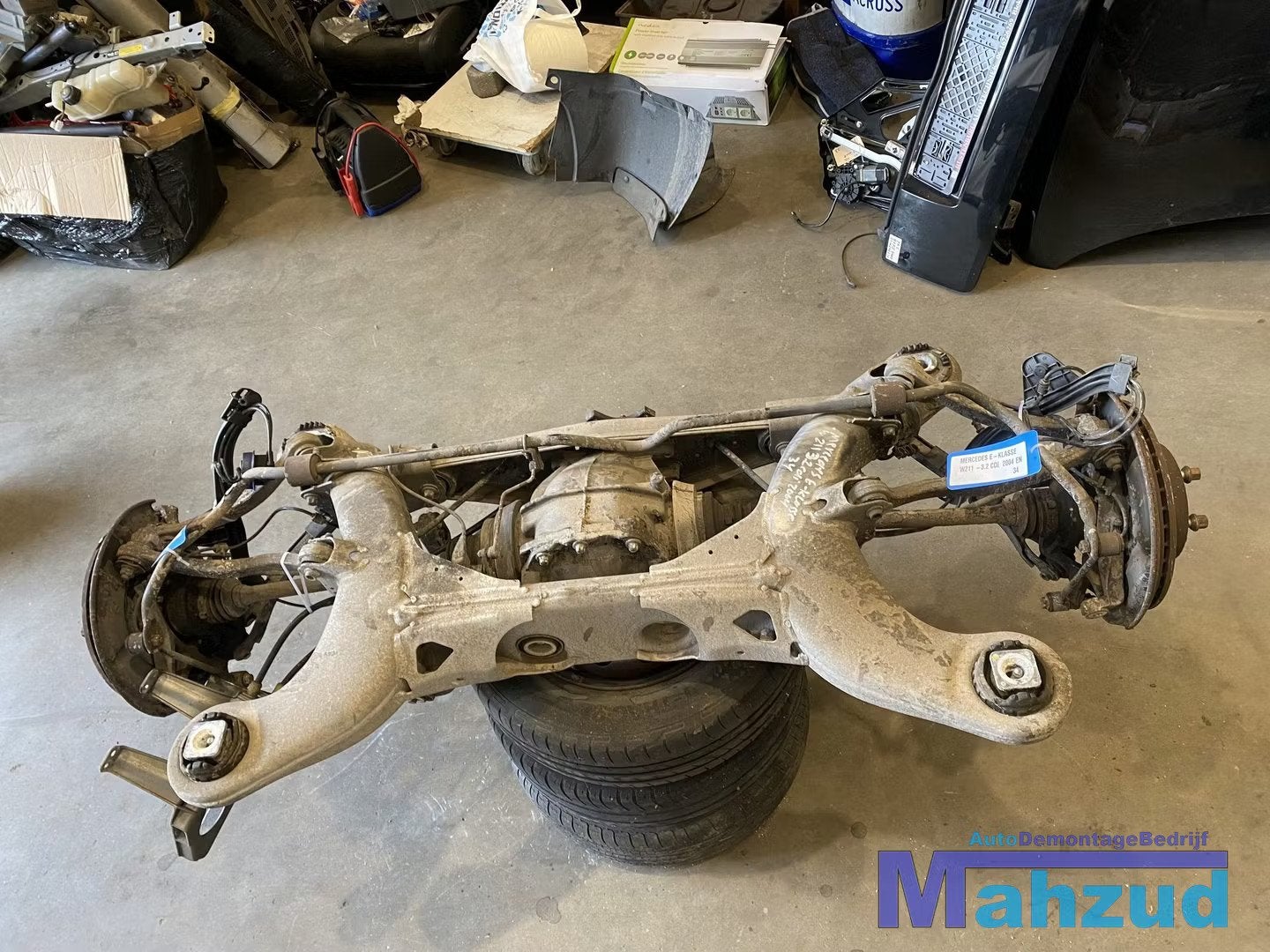 MERCEDES E-klasse W211 Achteras subframe cardanas 2002-2009, Gebruikt, Mercedes-Benz AG, Mercedes-Benz, Ophalen of Verzenden