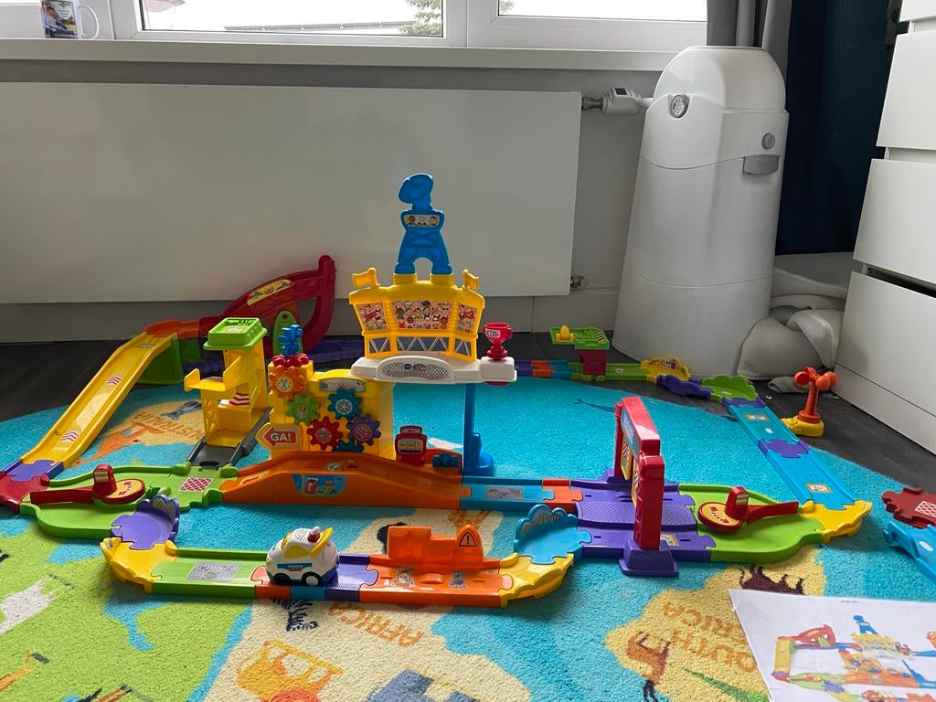 VTech Toet Toet Auto's Racecircuit, Zelf te bouwen, Elektrisch, Ophalen, Overige merken