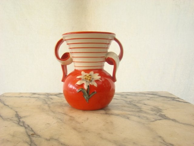 Vaasje  ( Oranje, Verzamelen, Retro, Ophalen of Verzenden, Huis en Inrichting