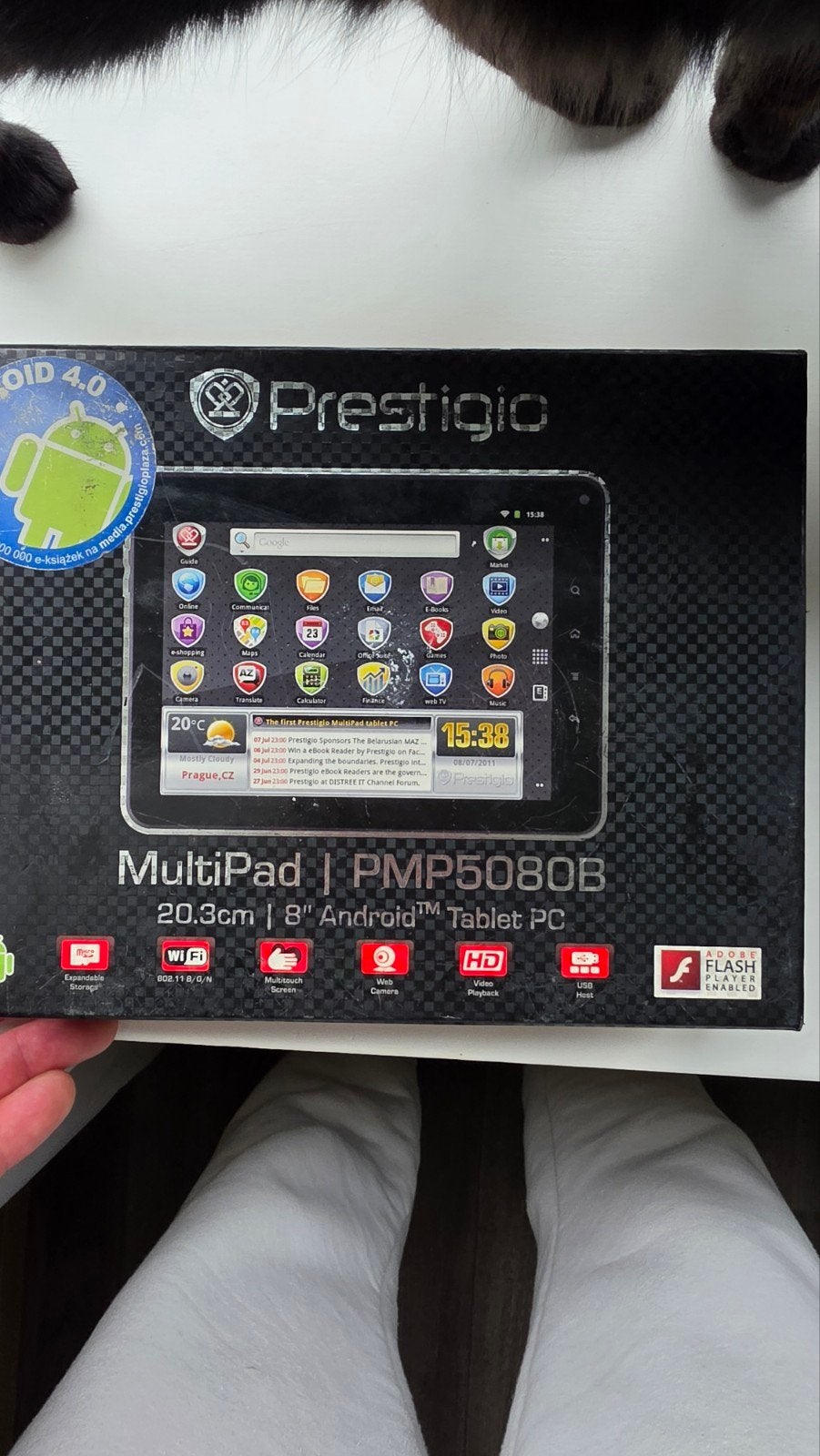 Prestigio MultiPad PMP5080B Tablet PC - 8 inch, Computers en Software, 8 inch, Ophalen of Verzenden, 16 GB, Wi-Fi