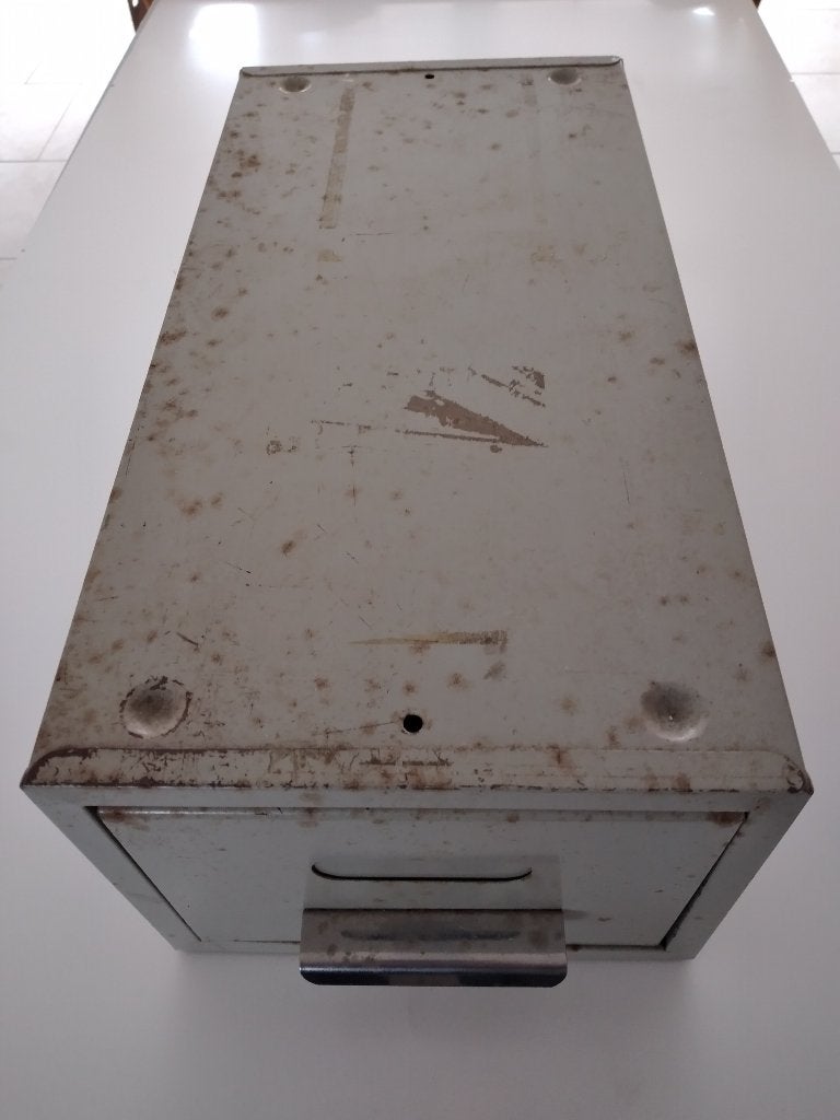 Metalen Ladenkast Retro., Minder dan 50 cm, Gebruikt, 1 of 2 laden, Ophalen of Verzenden