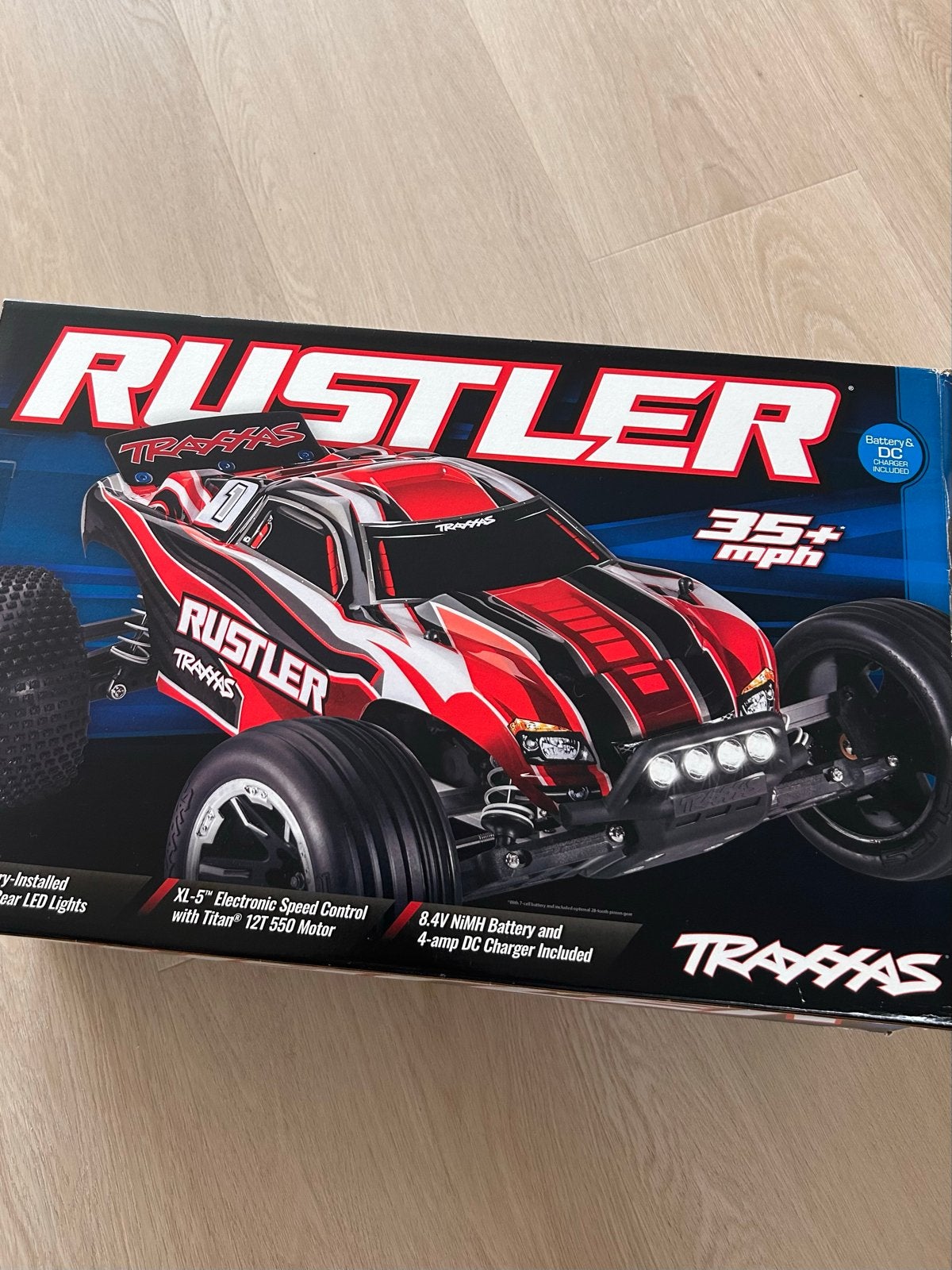 Traxxas Rustler XL-5 HD Electro Truggy RTR - Blauw, Elektro, Auto offroad, Ophalen of Verzenden, Zo goed als nieuw