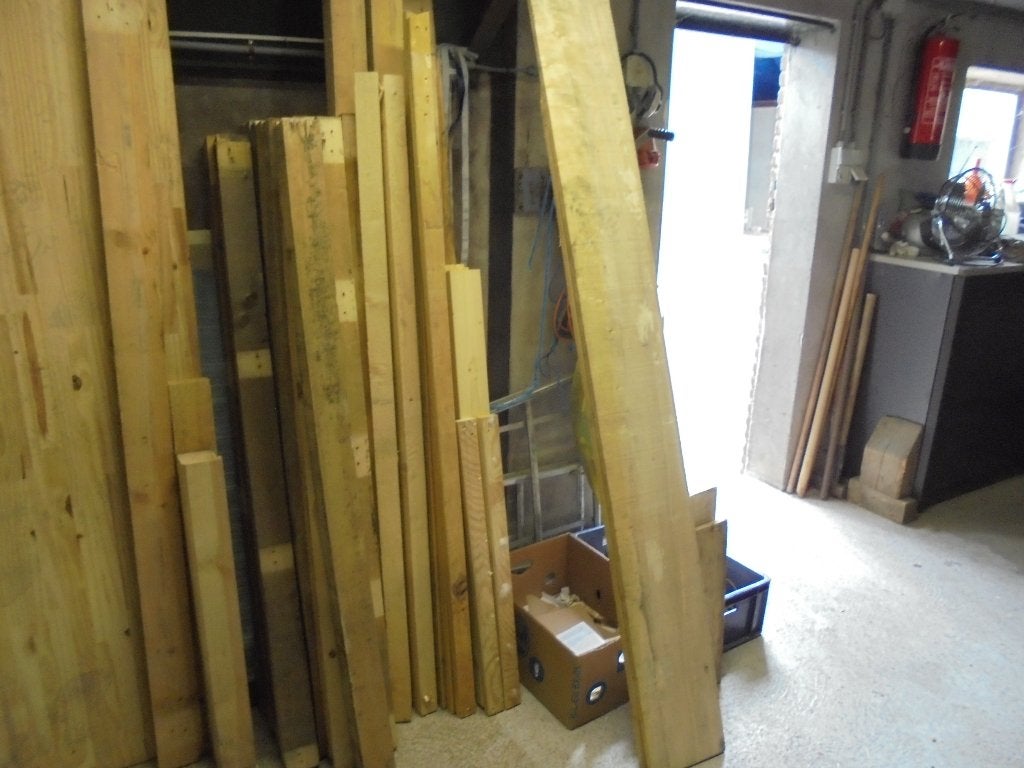 diversen pallet balken met spijker gaten, Doe-het-zelf en Verbouw, Hout en Planken, Ophalen, 50 mm of meer, Minder dan 200 cm
