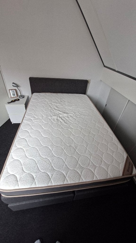 Traagschuim Topper 140x210 – Zomer & Winterzijde, Ophalen, Gebruikt, 210 cm, Tweepersoons