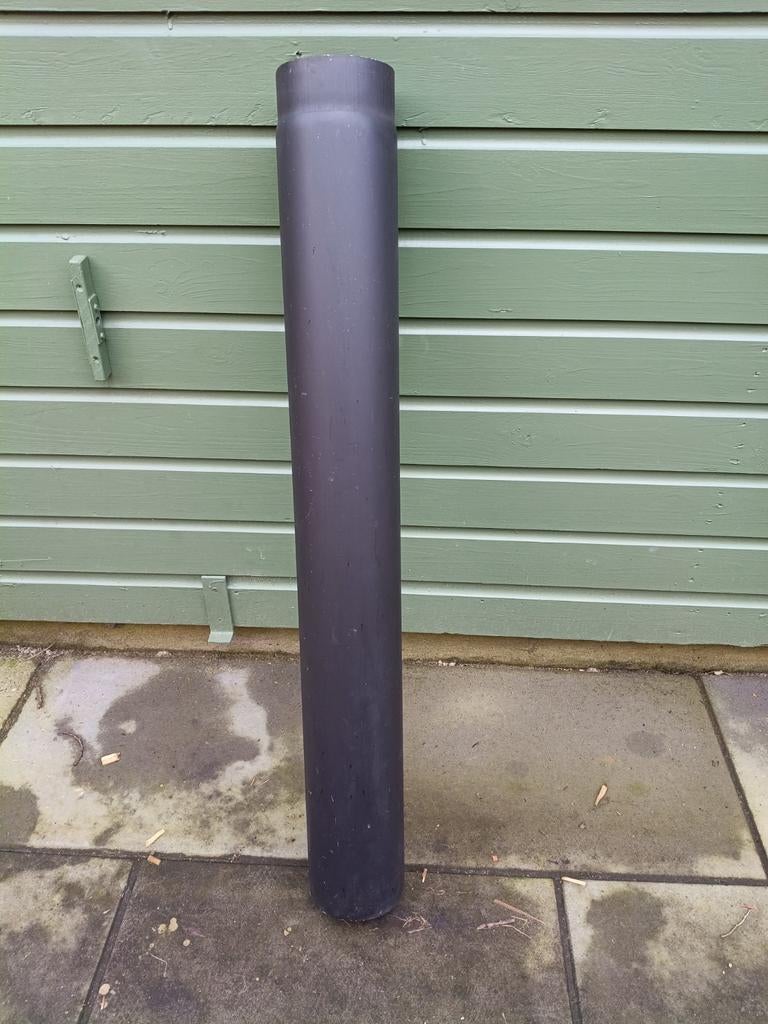 Stalen kachelpijp rookgas afvoer 125 mm, 100 cm lang., Doe-het-zelf en Verbouw, Ophalen of Verzenden, Minder dan 2 meter, 80 mm of meer
