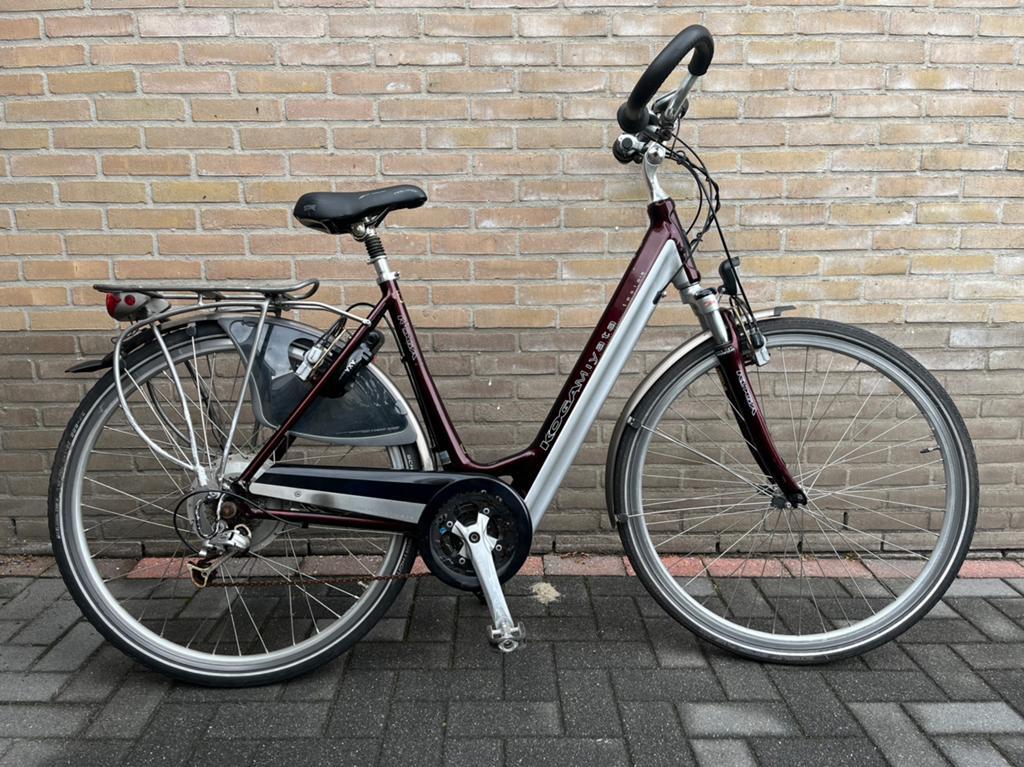Koga Myata Tesla-S electrische damesfiets mt 53, Gebruikt, 51 tot 55 cm, 30 tot 50 km per accu, Ophalen