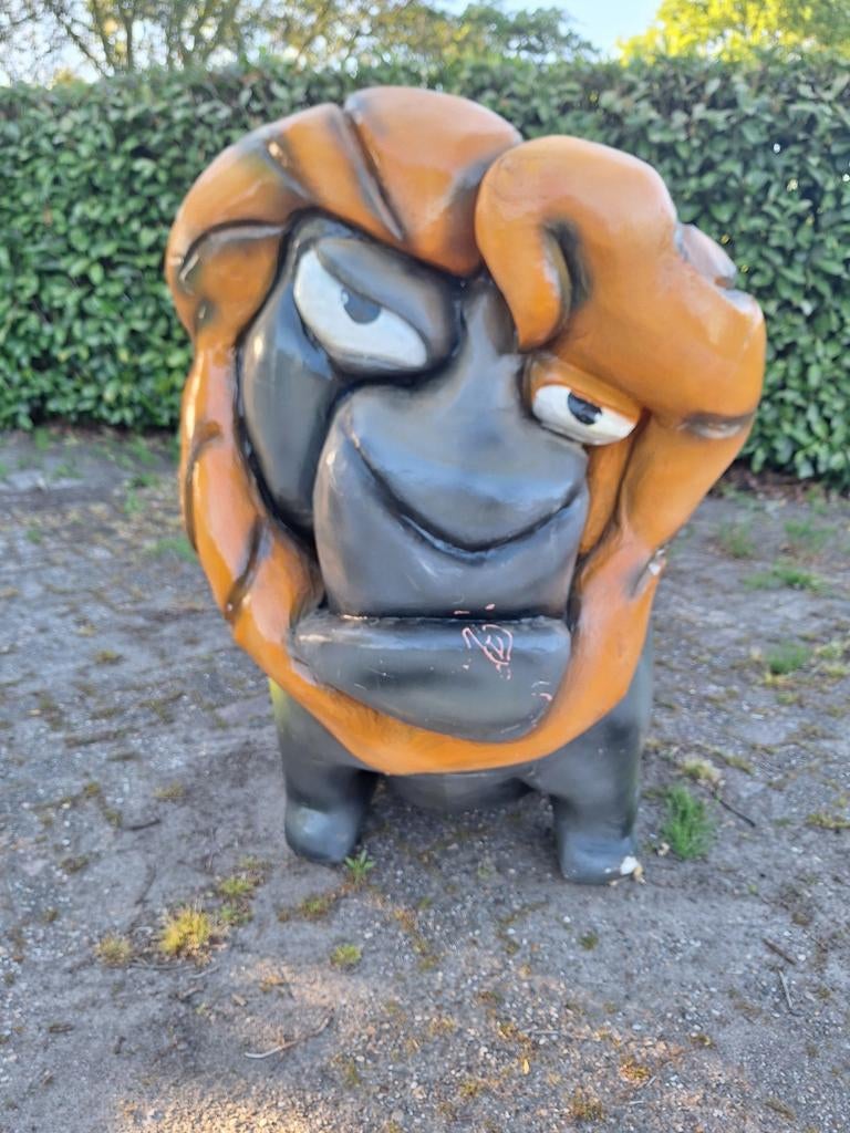 Grote Leeuw Mascotte voor Café, Mancave of WK Feest, Ophalen, Gebruikt