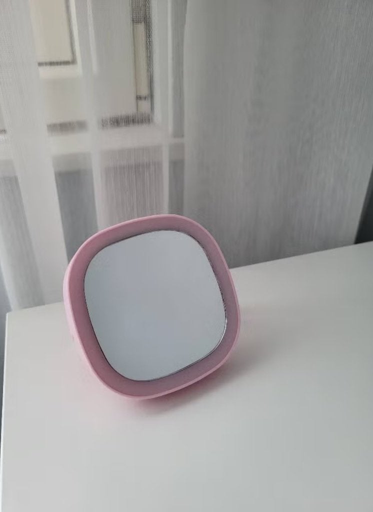 Roze spiegeltje, Ophalen, Minder dan 50 cm, Rond, Nieuw