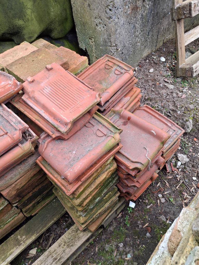 dakpannen tule du Nord ca  50 stuks , zie foto's/omschrijvin, Ophalen, Steen of Klei, 5 tot 10 m², Zo goed als nieuw