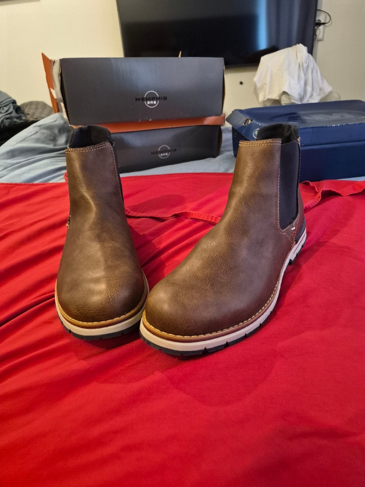 Heren Chelsea Boots - Bruin - Maat 46, Ophalen of Verzenden