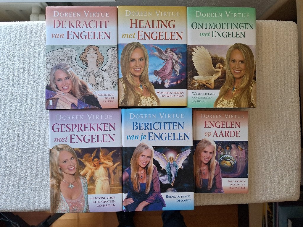 Doreen Virtue 6 boeken Engelen, Boeken, Ophalen of Verzenden, Zo goed als nieuw, Spiritualiteit algemeen, Overige typen