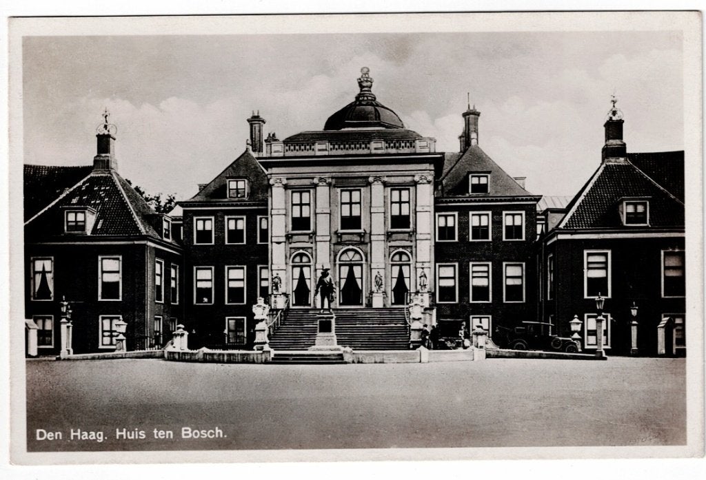 Den Haag 1931. Huis ten Bosch (auto)., Ophalen of Verzenden, 1920 tot 1940, Gelopen, Zuid-Holland