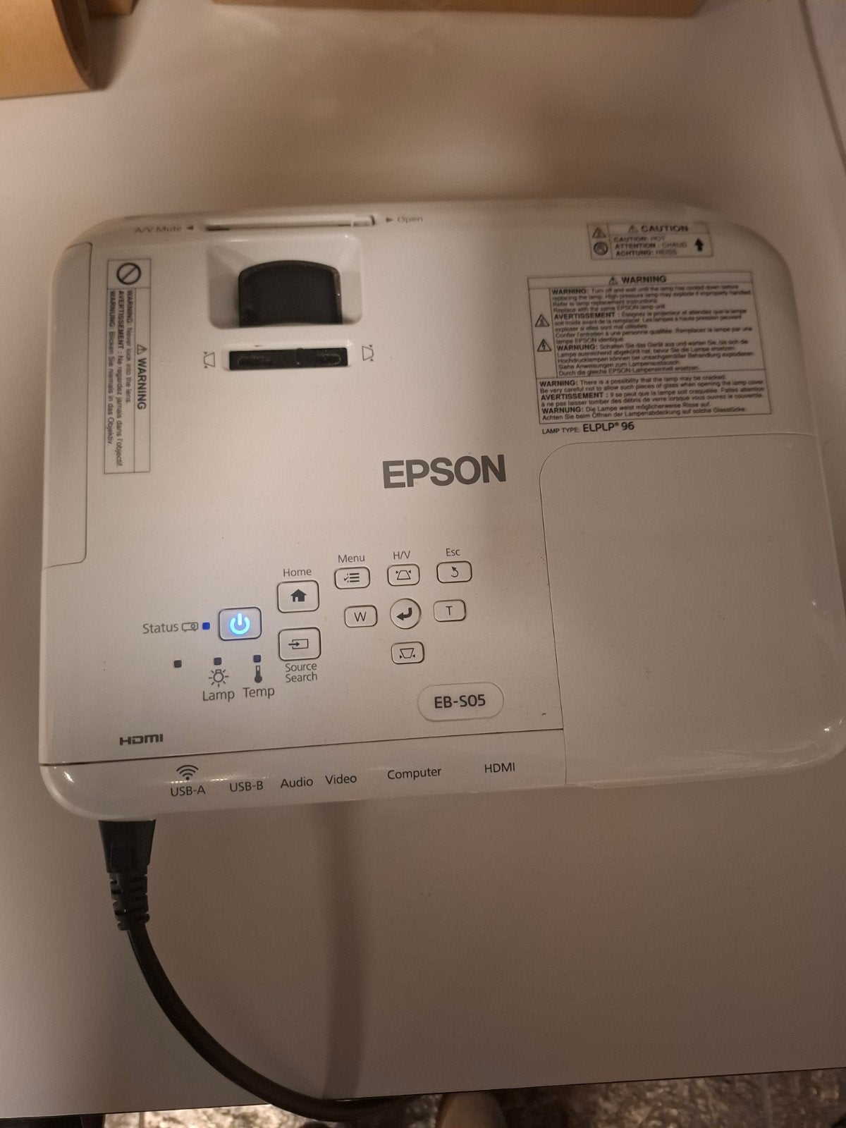Epson EB-S05 Beamer - weinig gebruikt, Ophalen of Verzenden, Gebruikt, Overige resoluties, Epson